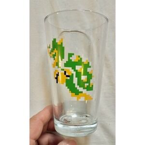 Nintendo Super‎ Mario Bros. Bowser 16oz Glass Cup 8-bit Design